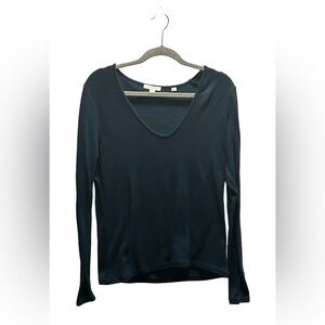 Vince Deep Blue Long Sleeve Top